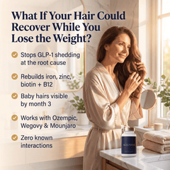 Recover your hair while losing weight on Ozempic, Wegovy, or Mounjaro with Alluvani