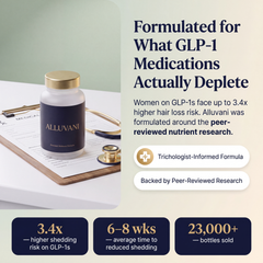 Formulated for GLP-1 nutrient depletion - trichologist-informed, backed by peer-reviewed research